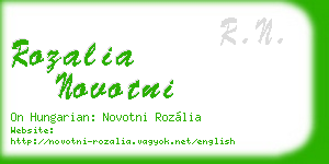 rozalia novotni business card